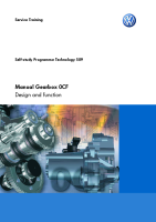 VW - SSP 509 Manual Gearbox 0CF 